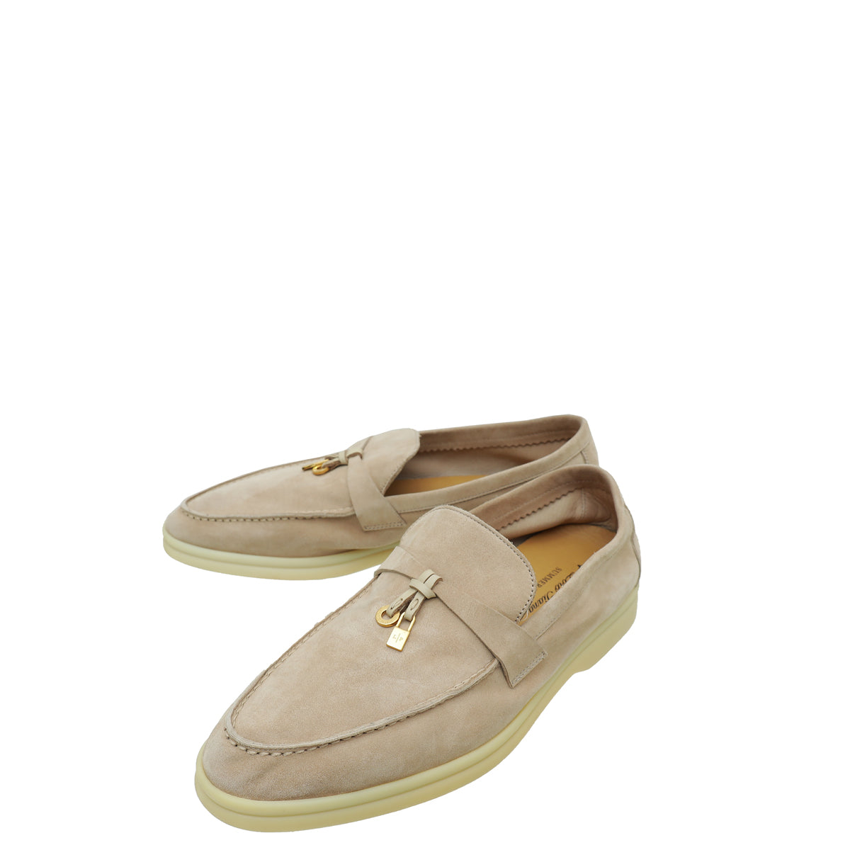 Loro Piana Sandstone Summer Charms Walk Loafers 39-Loro Piana-THE CLOSET