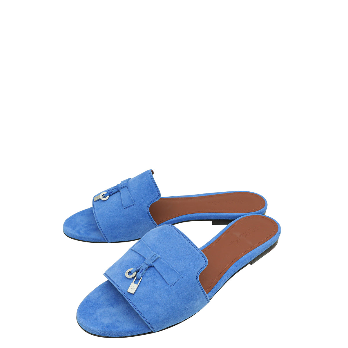 Loro Piana Space Blue Summer Charms Sandal 40-Loro Piana-THE CLOSET