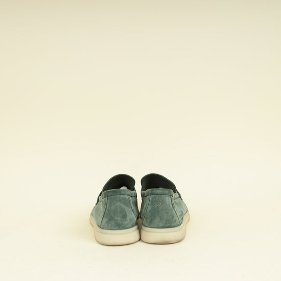 Loro Piana Class Green Summer Charms Walk Loafer 41.5