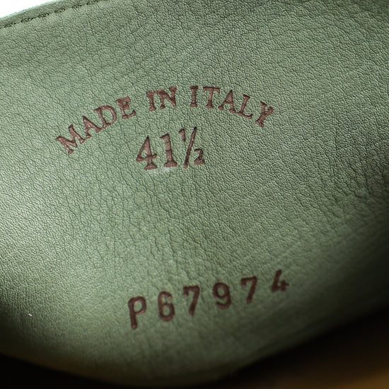 Loro Piana Class Green Summer Charms Walk Loafer 41.5