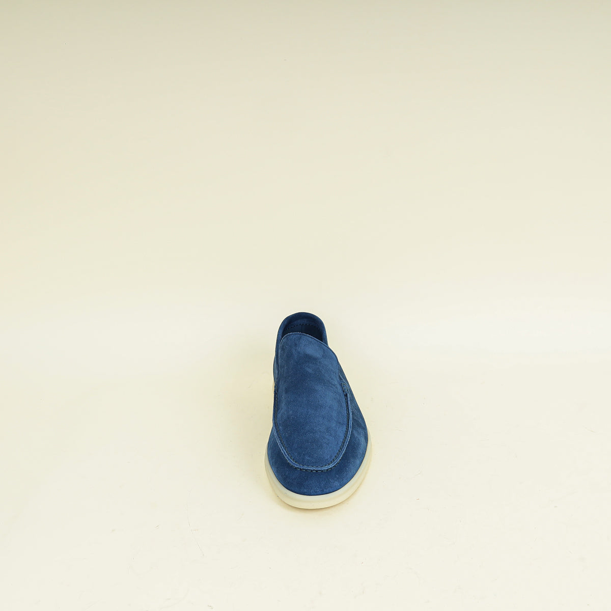 Loro Piana Cobalt Ink Summer Walk Suede Loafer 41.5