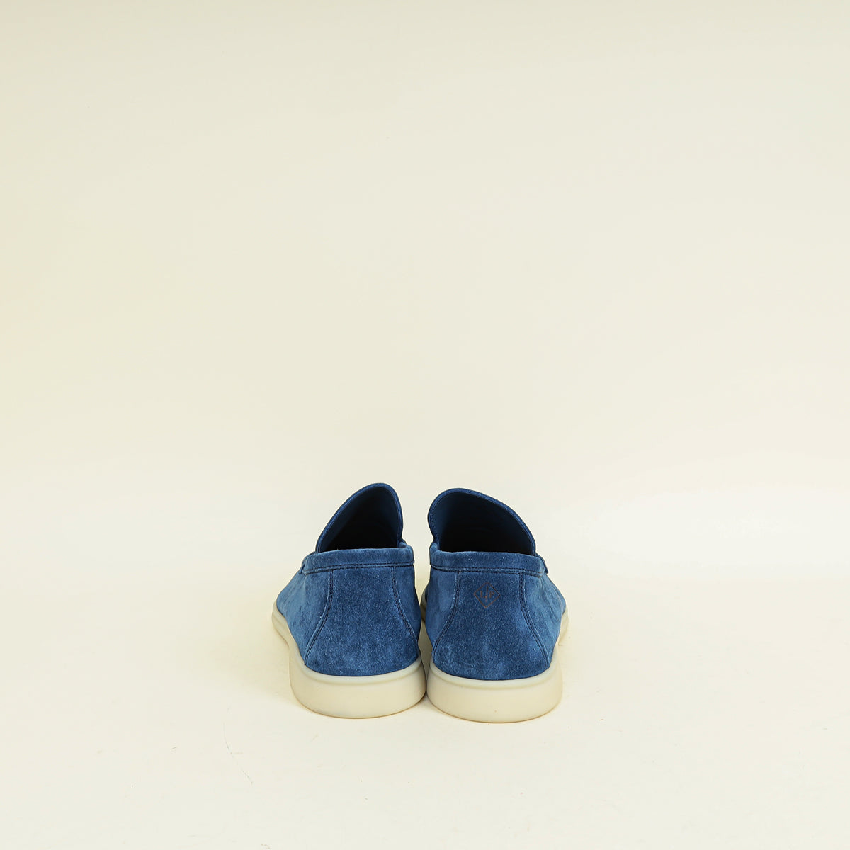 Loro Piana Cobalt Ink Summer Walk Suede Loafer 41.5