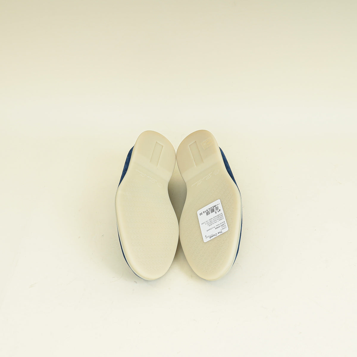 Loro Piana Cobalt Ink Summer Walk Suede Loafer 41.5