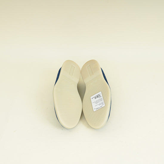 Loro Piana Cobalt Ink Summer Walk Suede Loafer 41.5