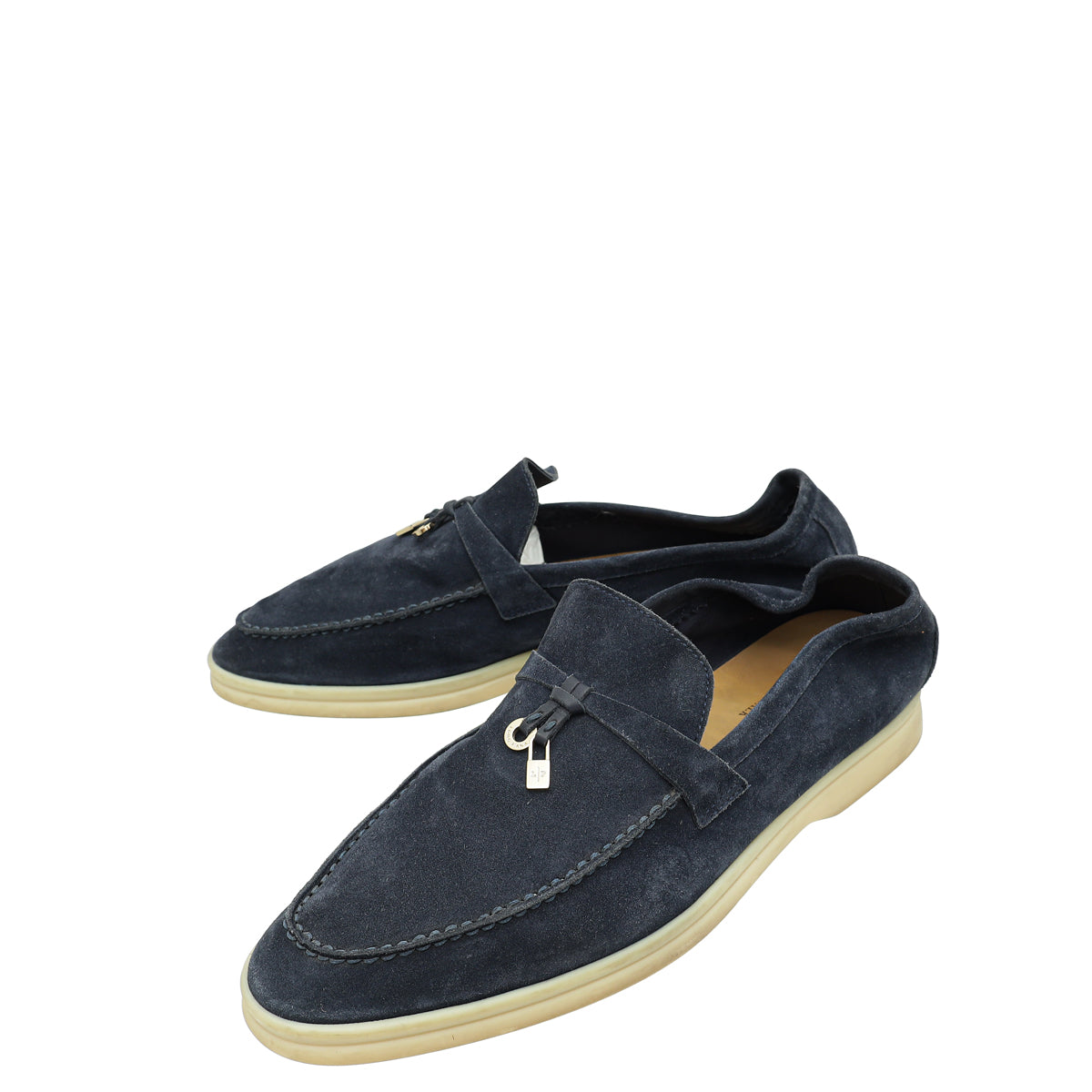 Loro Piana Navy Blue Summer Charms Walk Loafer 42-Loro Piana-THE CLOSET