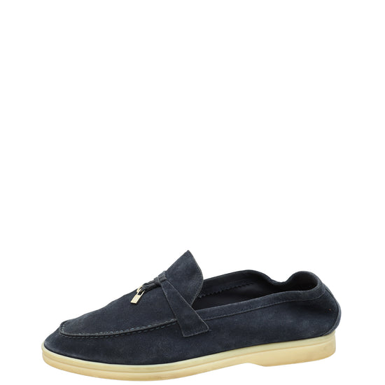 Loro Piana Navy Blue Summer Charms Walk Loafer 42-Loro Piana-THE CLOSET