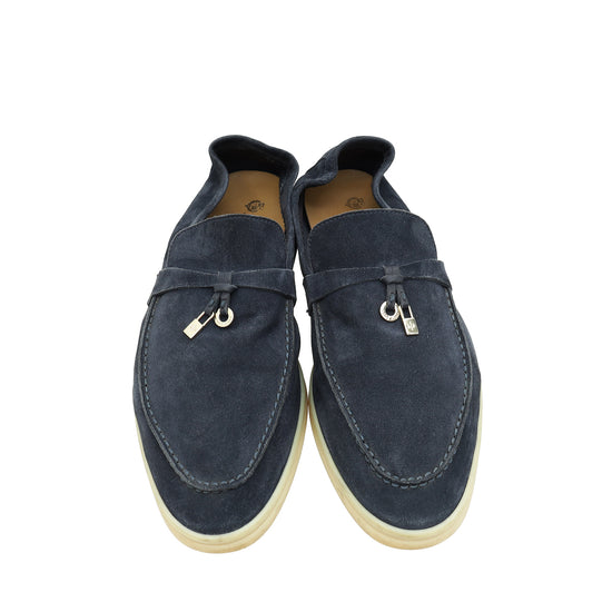 Loro Piana Navy Blue Summer Charms Walk Loafer 42-Loro Piana-THE CLOSET