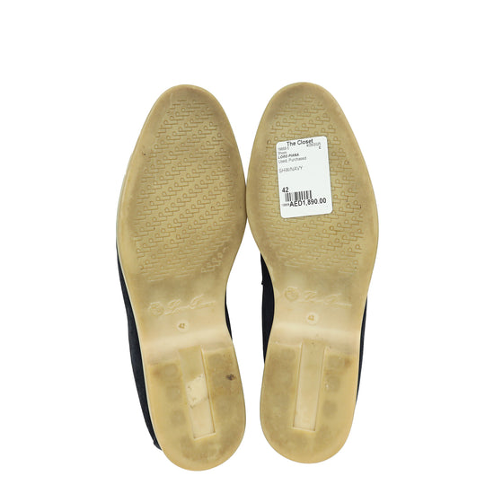 Loro Piana Navy Blue Summer Charms Walk Loafer 42-Loro Piana-THE CLOSET