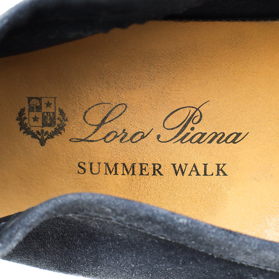 Loro Piana Navy Blue Summer Charms Walk Loafer 42-Loro Piana-THE CLOSET