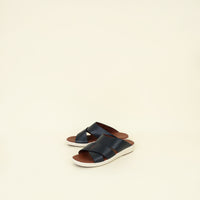 Loro Piana Dark Blue Palm Sandal 44