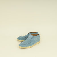 Loro Piana Blue Sapphire Open Walk Loafer 38
