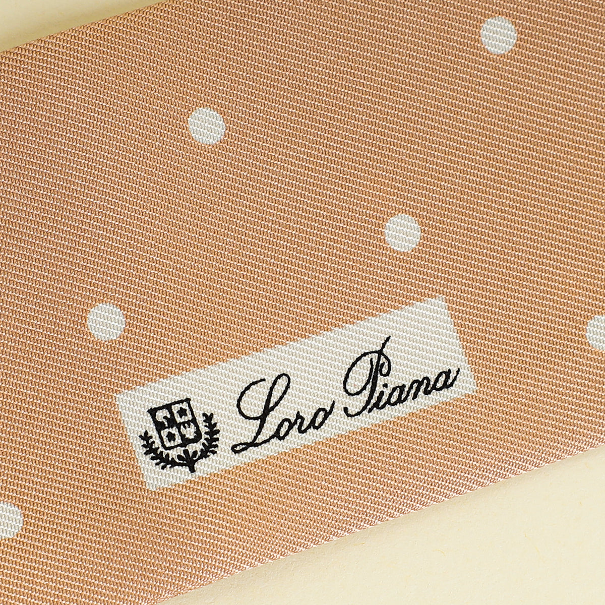 Loro Piana Bicolor Pois Tie Band Twilly