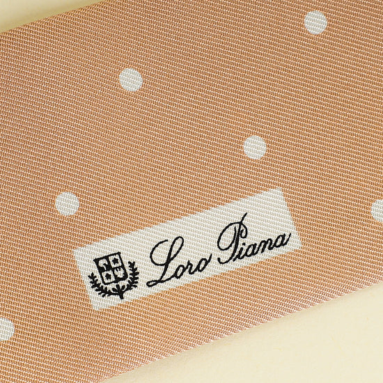 Loro Piana Bicolor Pois Tie Band Twilly