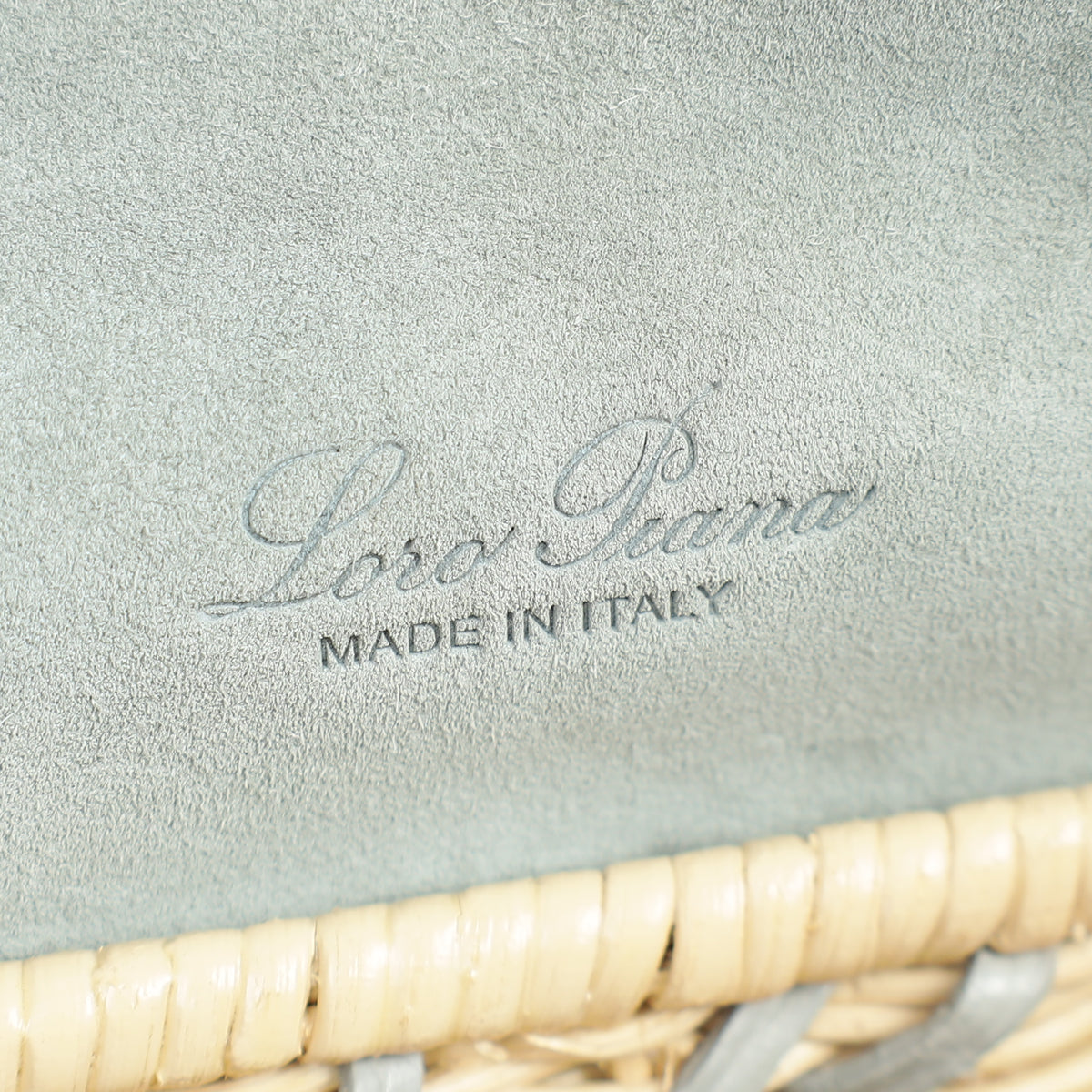 Loro Piana Bicolor Extra Pocket L19 Alligator Wicker Pouch