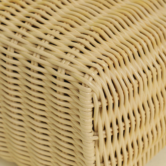 Loro Piana Bicolor Extra Pocket L19 Alligator Wicker Pouch