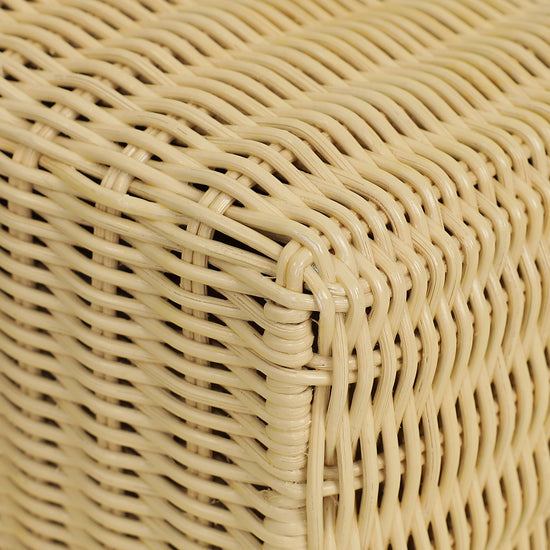 Loro Piana Bicolor Extra Pocket L19 Alligator Wicker Pouch