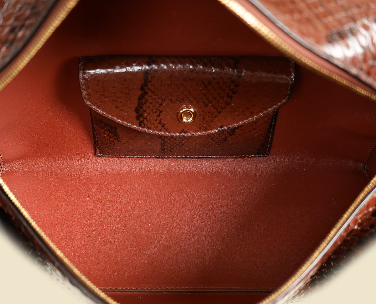 Loro Piana Sacher Glossy Python Extra L27 Bag