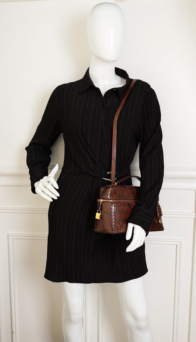 Loro Piana Sacher Glossy Python Extra L27 Bag