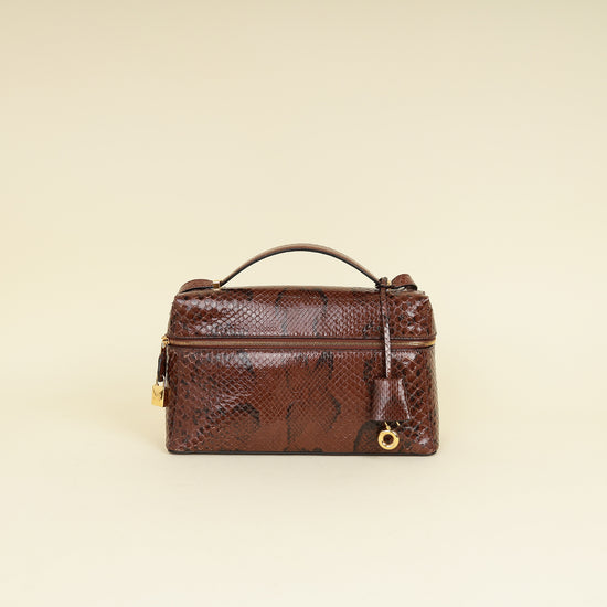 Loro Piana Sacher Glossy Python Extra L27 Bag
