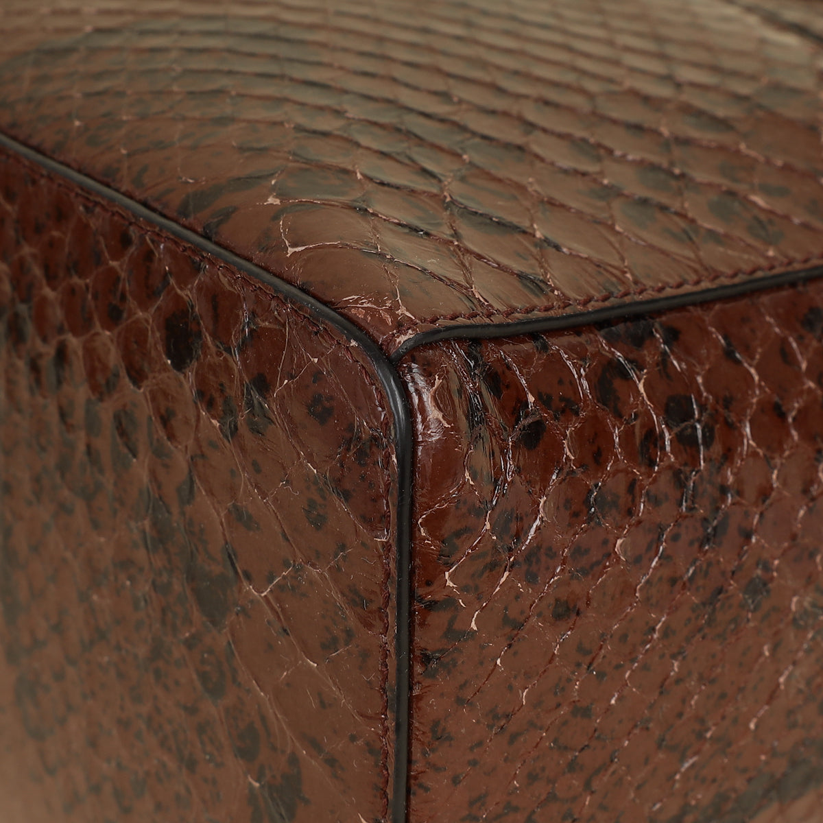 Loro Piana Sacher Glossy Python Extra L27 Bag