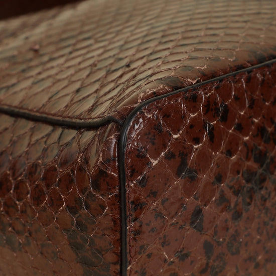 Loro Piana Sacher Glossy Python Extra L27 Bag