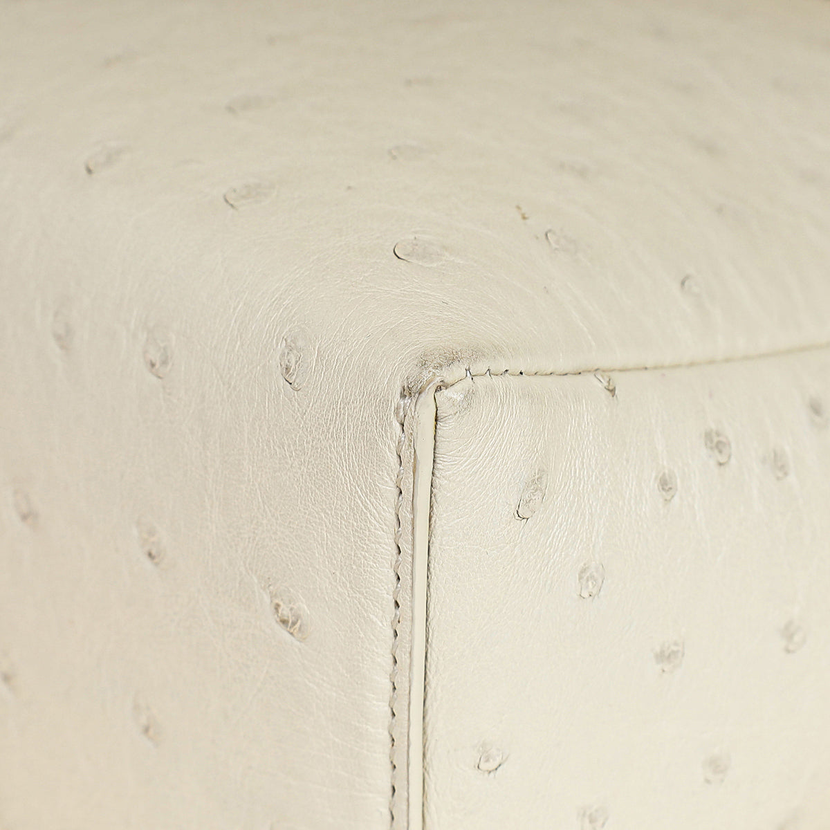 Loro Piana Whisper White Ostrich Extra L27 Bag