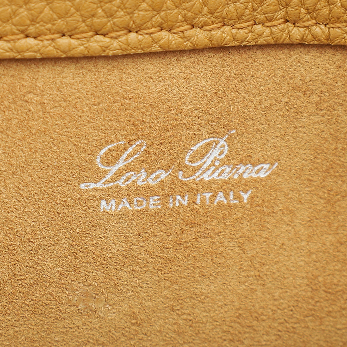 Loro Piana Caramel Micro Bale Bag