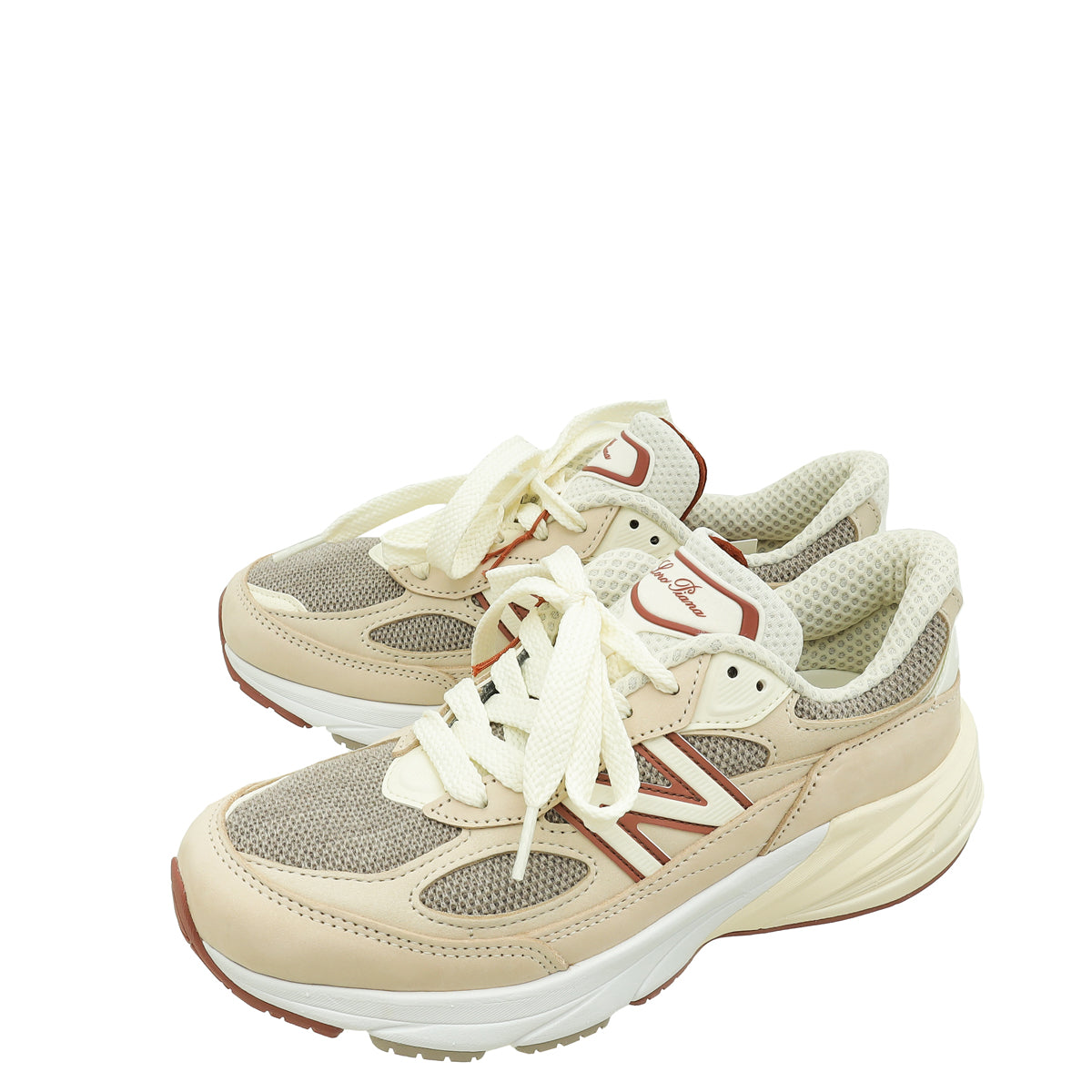 Loro Piana x New Balance Raw Cashew 990v6 Sneakers 37-Loro Piana-THE CLOSET