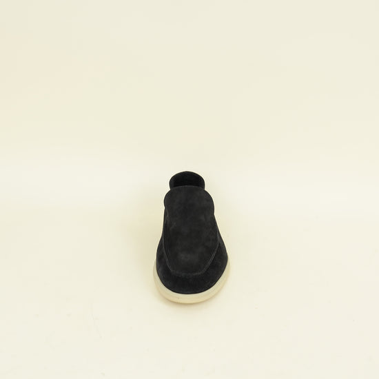 Loro Piana Black Summer Walk Suede Loafer 41.5