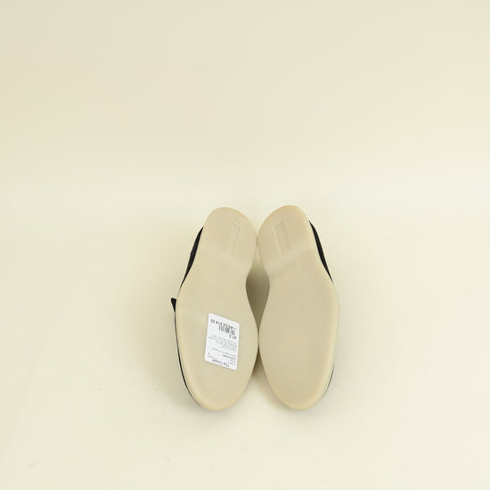 Loro Piana Black Summer Walk Suede Loafer 41.5