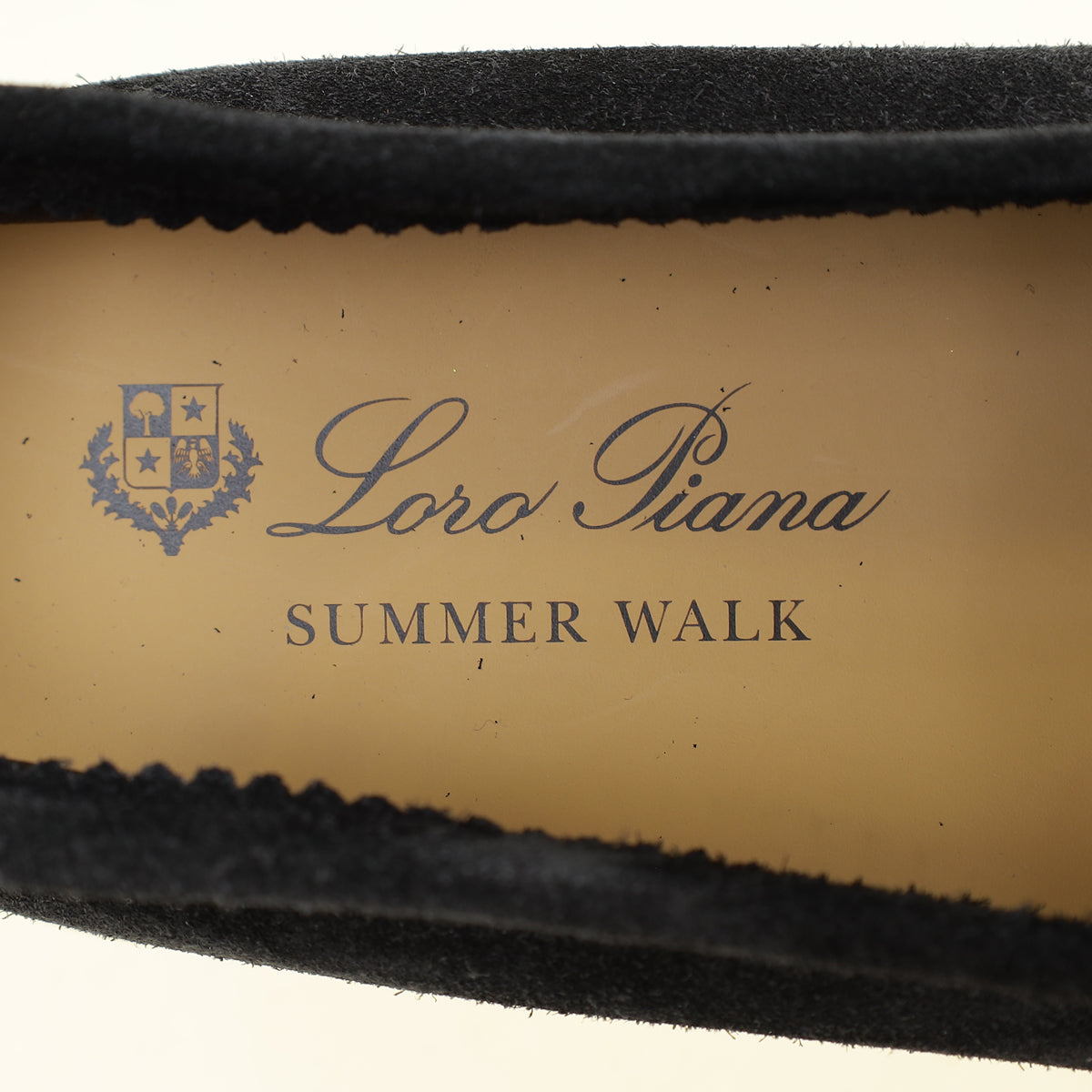Loro Piana Black Summer Walk Suede Loafer 41.5