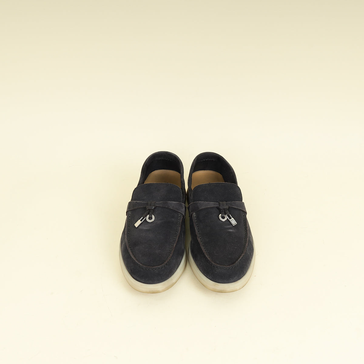 Loro Piana Caviar Summer Charms Walk Loafers 36