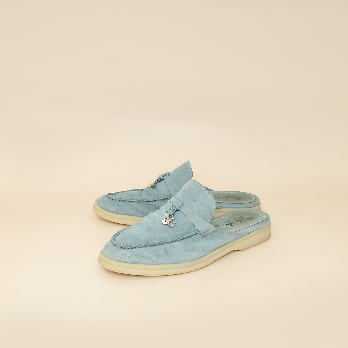 Loro Piana Blue Babouche Charms Walk Loafer 36 – THE CLOSET