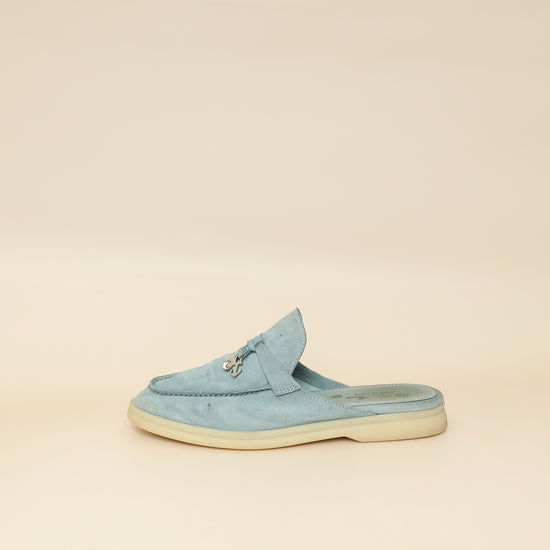 Loro Piana Blue Babouche Charms Walk Loafer 36-Loro Piana-THE CLOSET