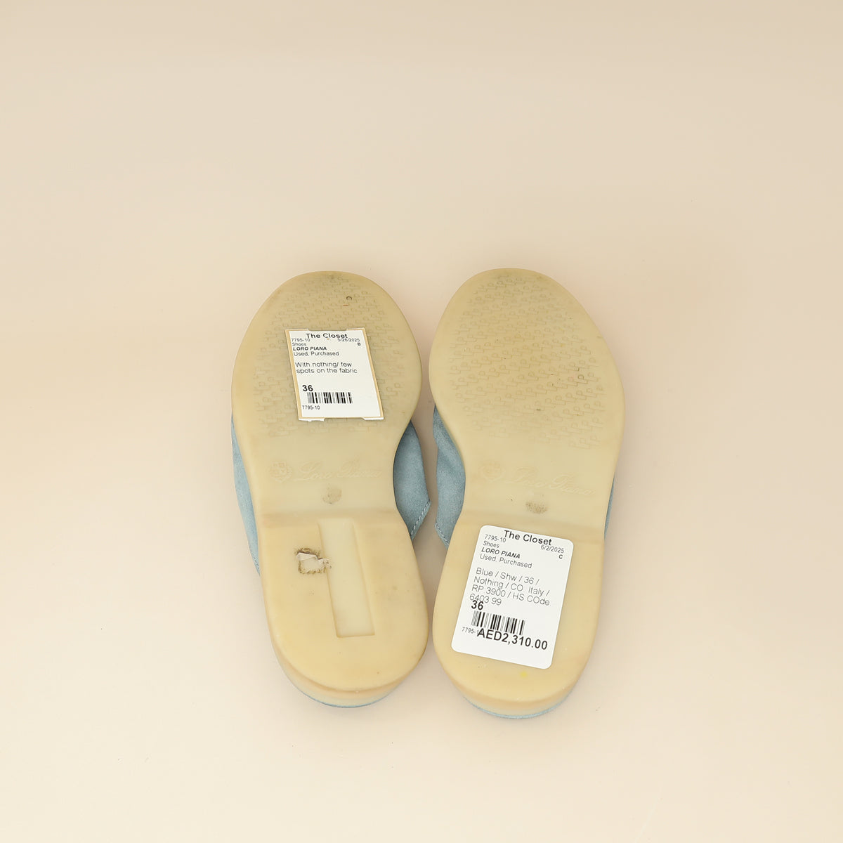 Loro Piana Blue Babouche Charms Walk Loafer 36-Loro Piana-THE CLOSET