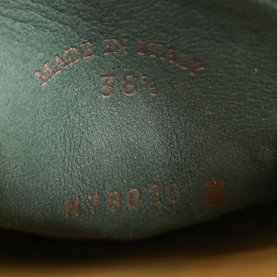 Loro Piana Glass Green Summer Walk Charms Loafers 38.5