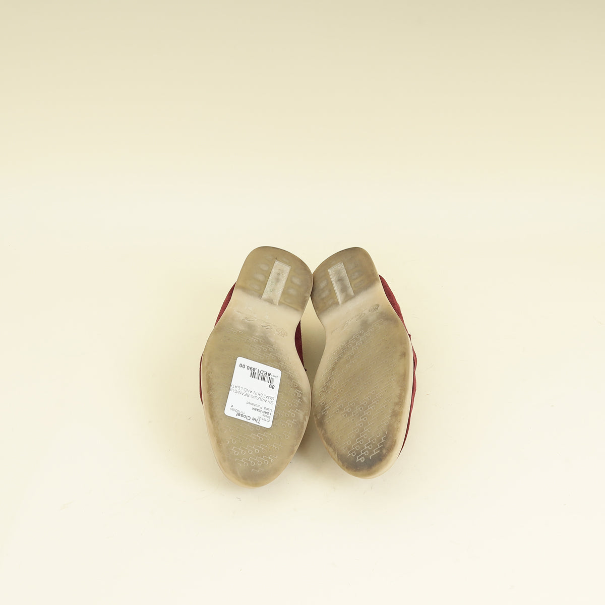 Loro Piana Azuki Bean Summer Charms Walk Loafers 39