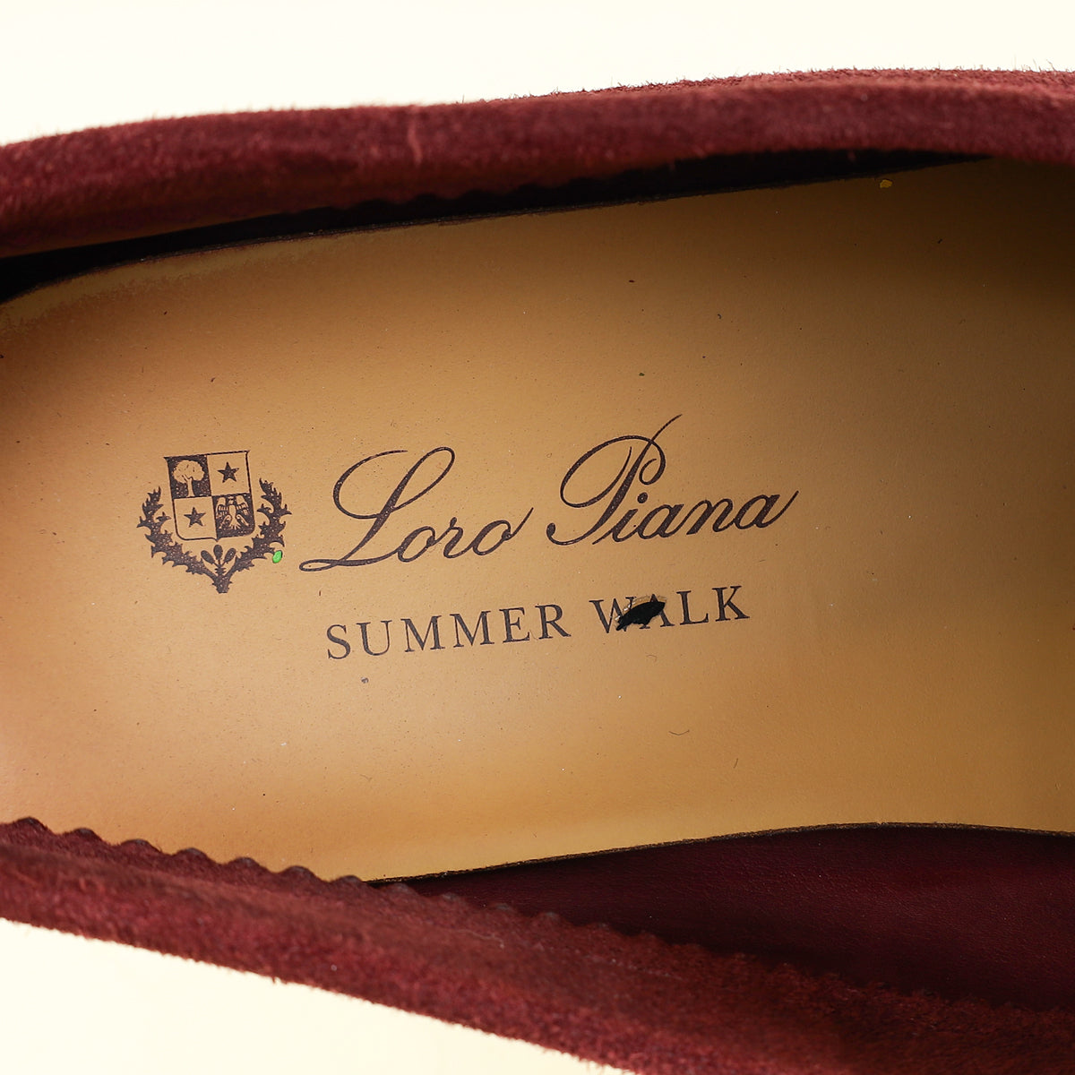 Loro Piana Azuki Bean Summer Charms Walk Loafers 39