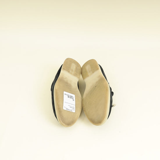 Loro Piana Black Summer Charms Walk Loafers 39