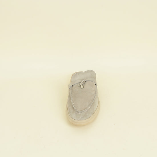 Loro Piana Tapioca Babouche Charms Walk Loafer 40.5