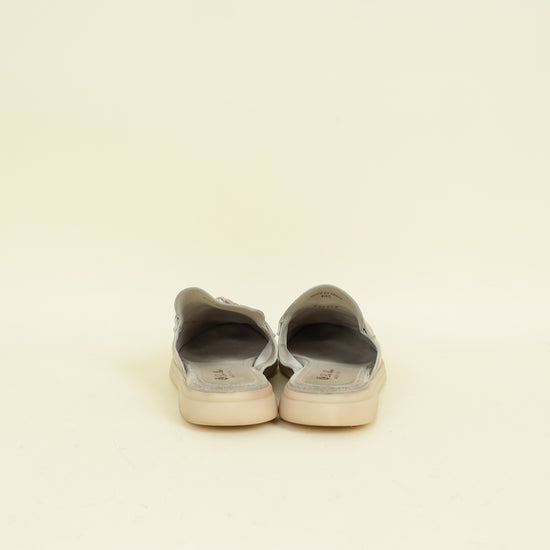 Loro Piana Tapioca Babouche Charms Walk Loafer 40.5