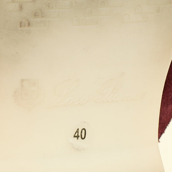 Loro Piana Azuki Bean Babouche Charms Walk Loafer 40