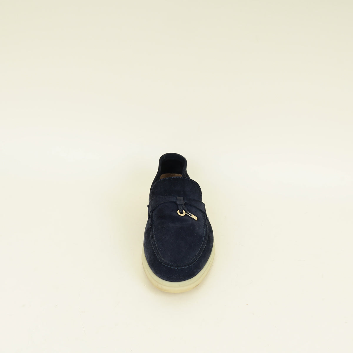 Loro Piana Argo Blue Melanga Summer Charms Walk Loafer 40