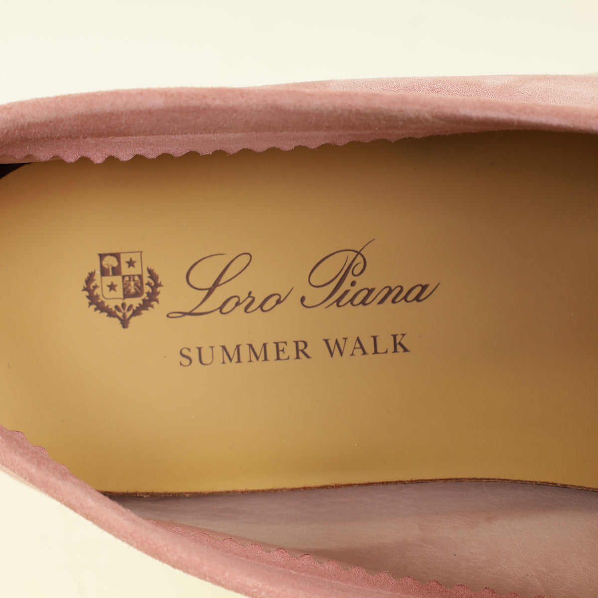 Loro Piana Sorbet Pink Summer Charms Walk Loafer 41.5