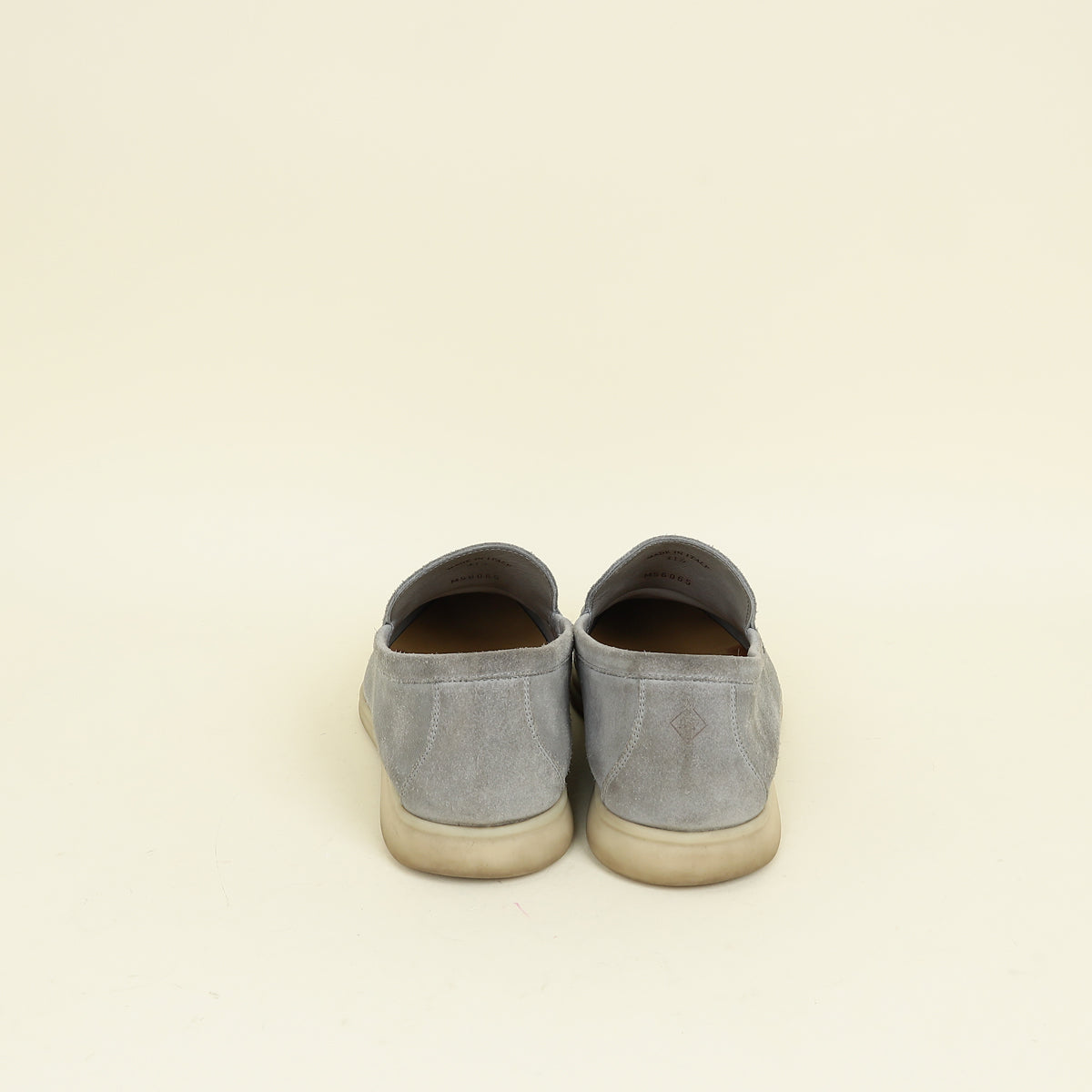 Loro Piana Gull Gray Summer Walk Loafer 41.5