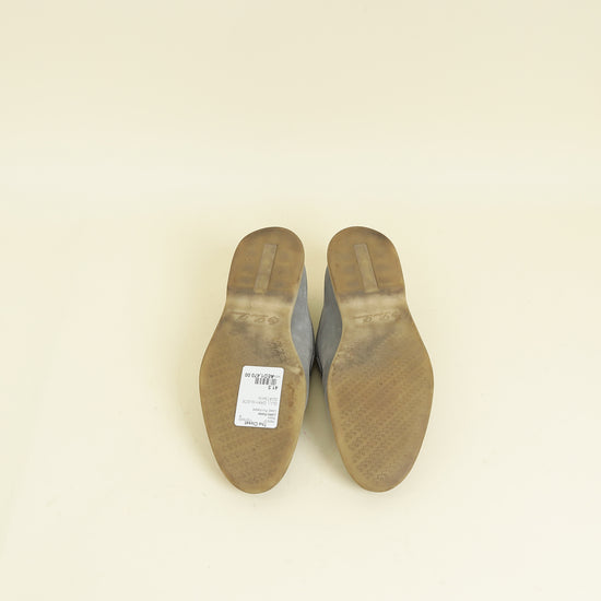 Loro Piana Gull Gray Summer Walk Loafer 41.5