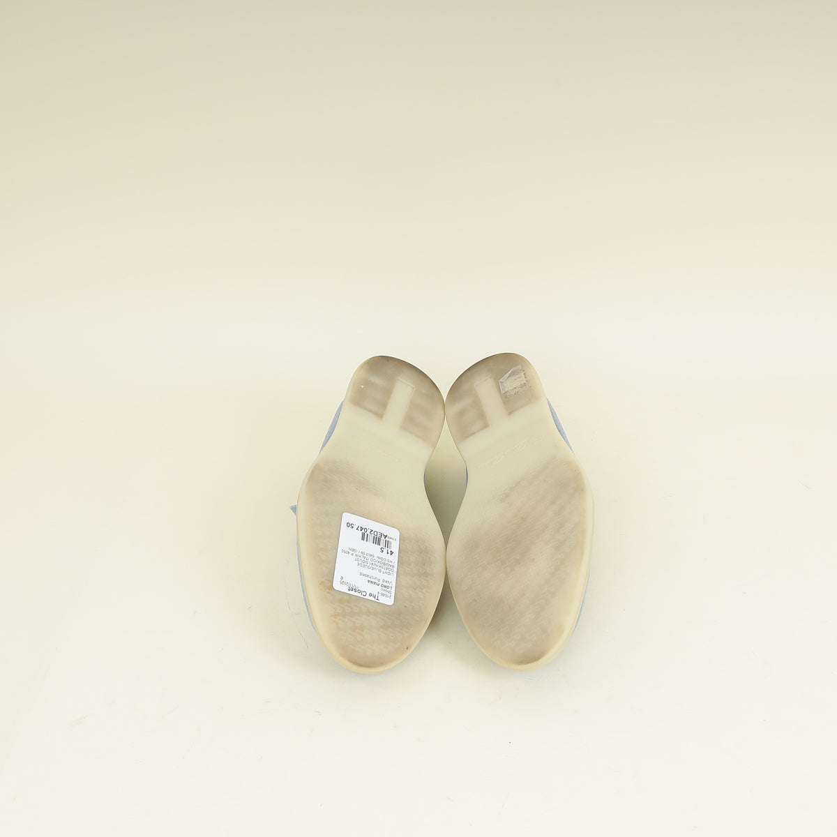 Loro Piana Light Blue Summer Walk Suede Loafer 41.5