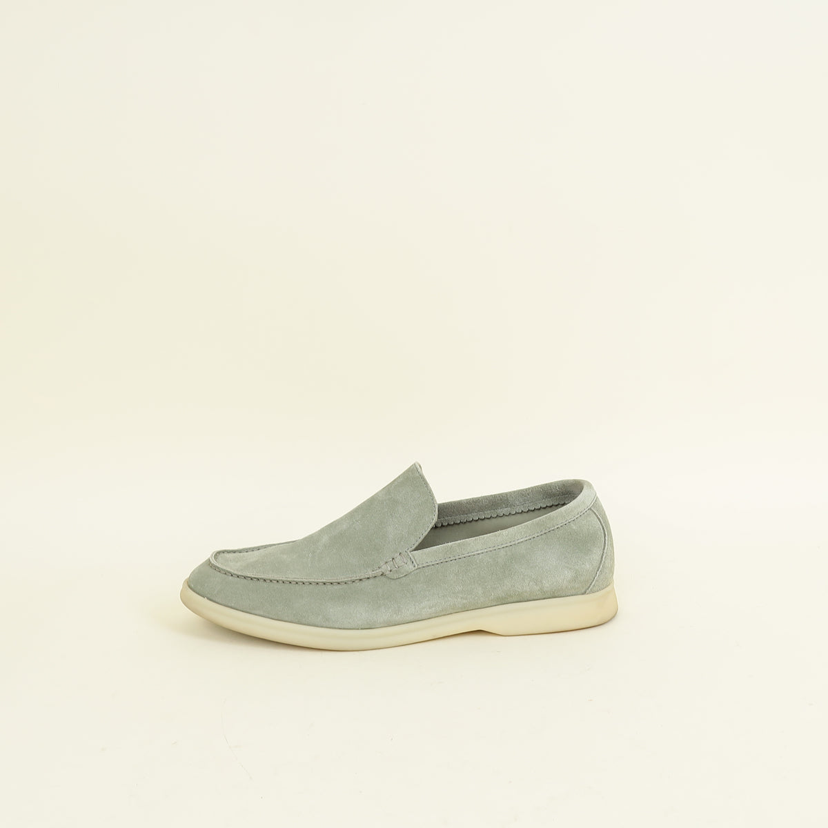 Loro Piana Shamrock Summer Walk Suede Loafer 41.5