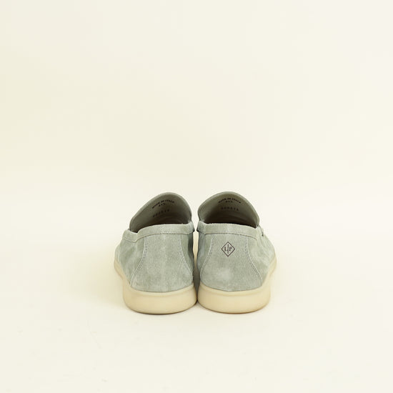 Loro Piana Shamrock Summer Walk Suede Loafer 41.5