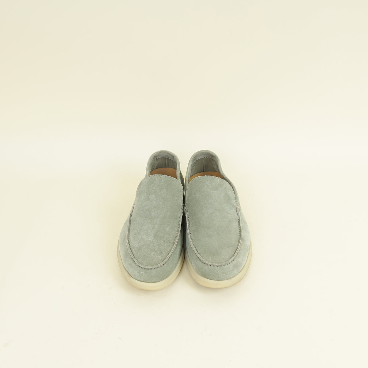 Loro Piana Shamrock Summer Walk Suede Loafer 41.5